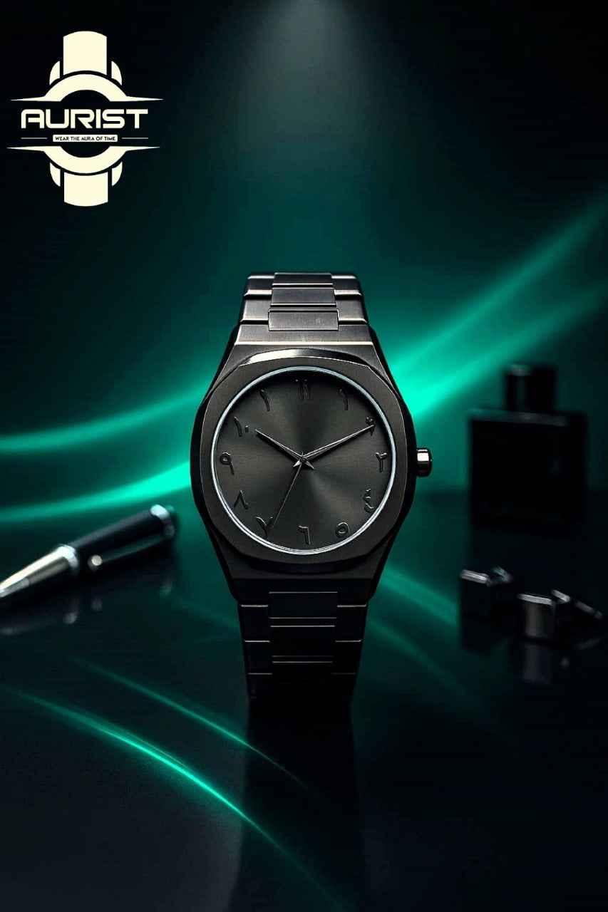 Black Arabic Aura (Stainless Steel)